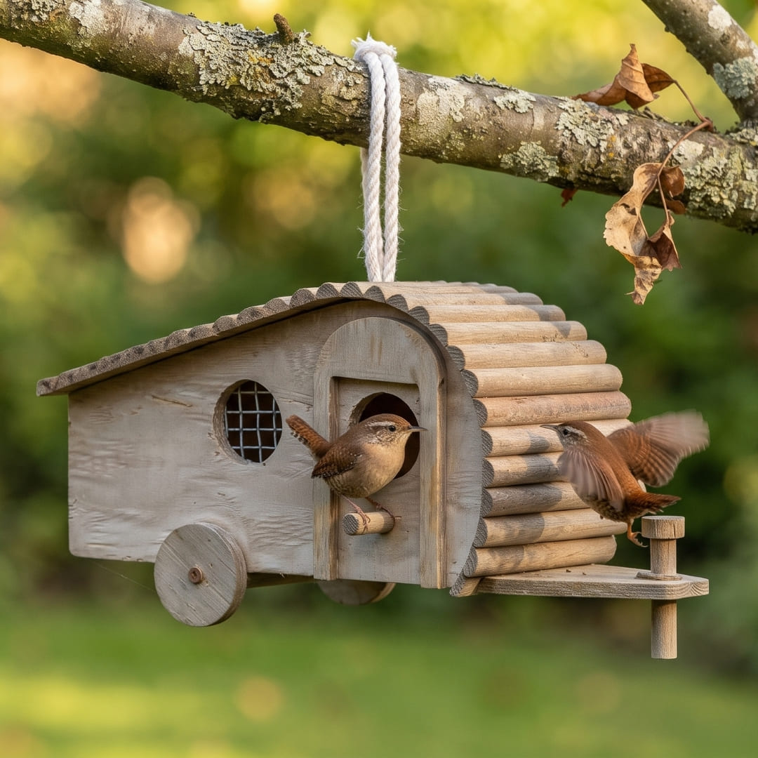 Thomas Handgefertigtes Wohnwagen Vogelhaus