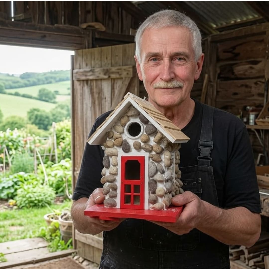 Heinrichs Handgefertigtes Steinernes Landhaus-Vogelhaus