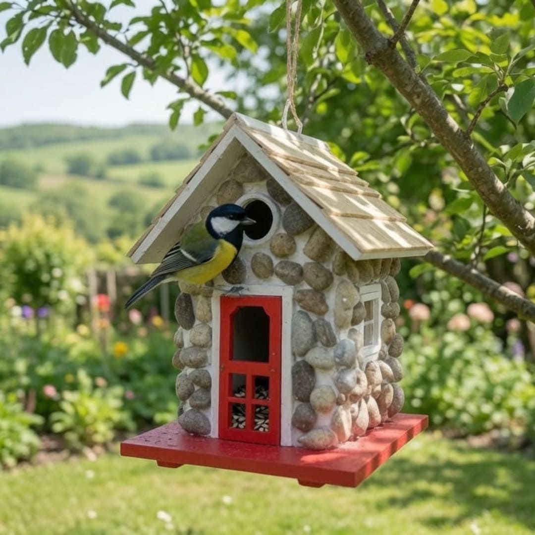Heinrichs Handgefertigtes Steinernes Landhaus-Vogelhaus