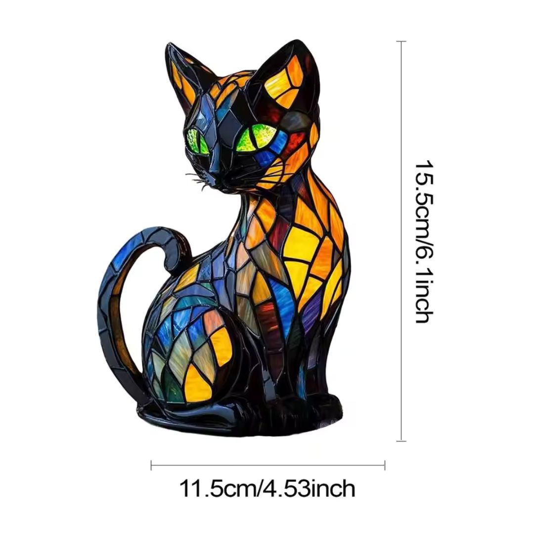 Handgefertigte Leuchtkatze – Sanfter Glanz