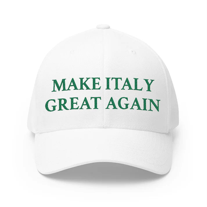 "Make Italy Great Again" - Handgestickt