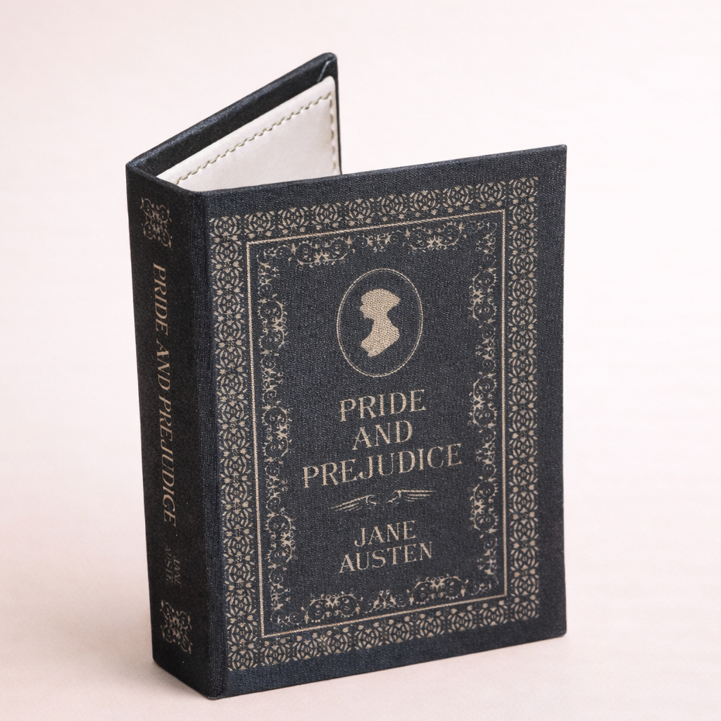 Handgefertigtes Buch-Portemonnaie "Stolz und Vorurteile"