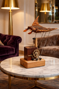 Handgefertigte Meeres-Skulptur – Mantarochen