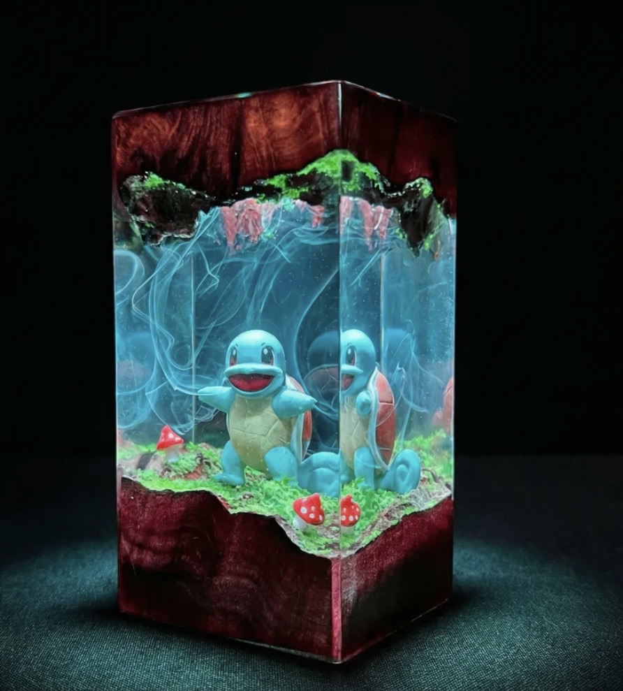 Handgefertigte Fantasy-Lampe – Schiggy