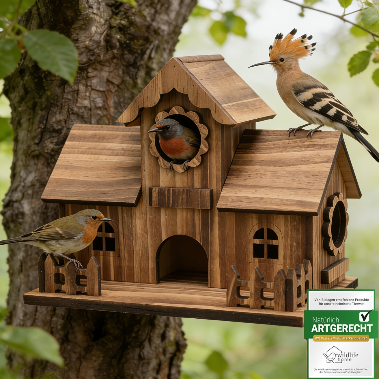 Bezauberndes Vogelhaus aus Holz von Heinrich