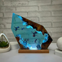 Handgefertigte Fantasy-Lampe – Frostflug