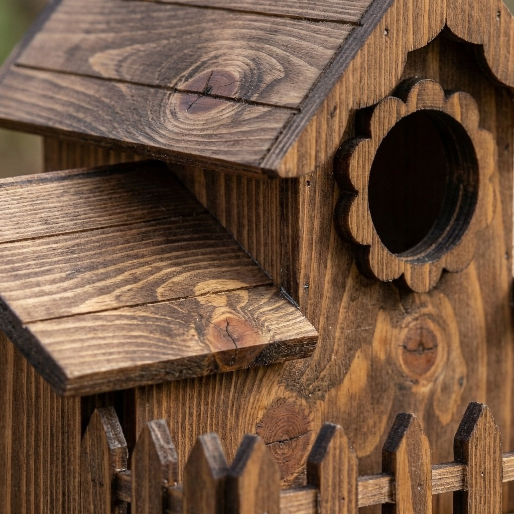 Bezauberndes Vogelhaus aus Holz von Heinrich