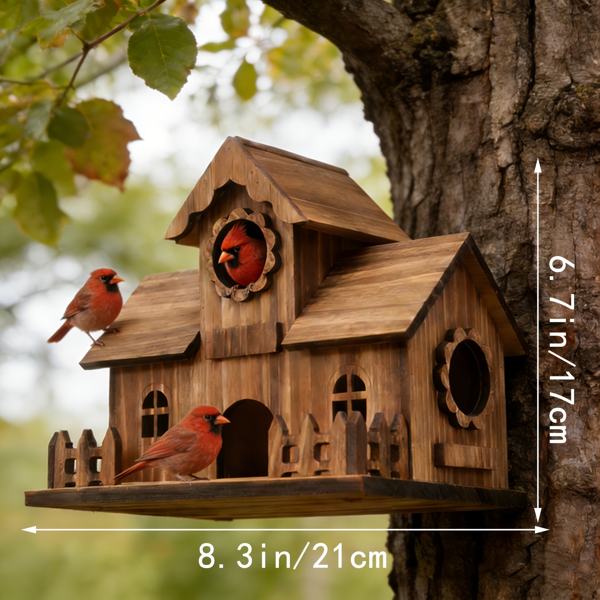 Bezauberndes Vogelhaus aus Holz von Heinrich