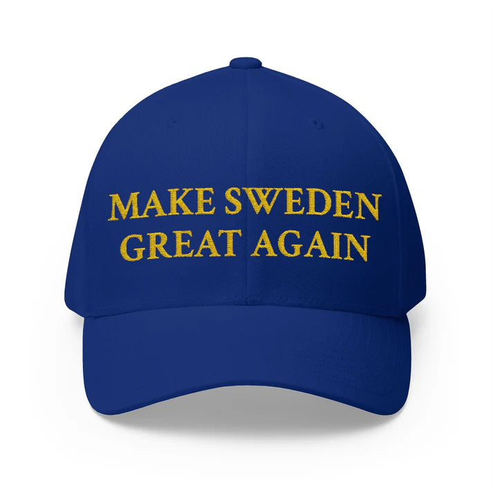 "Make Sweden Great Again" - Handgestickt