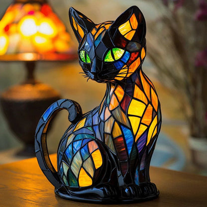 Handgefertigte Leuchtkatze – Sanfter Glanz
