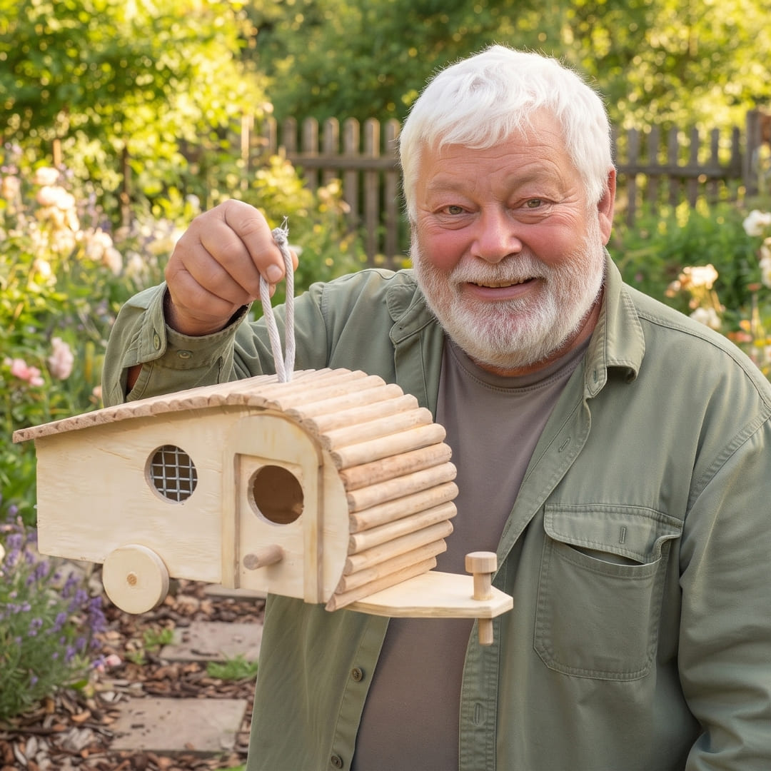 Thomas Handgefertigtes Wohnwagen Vogelhaus