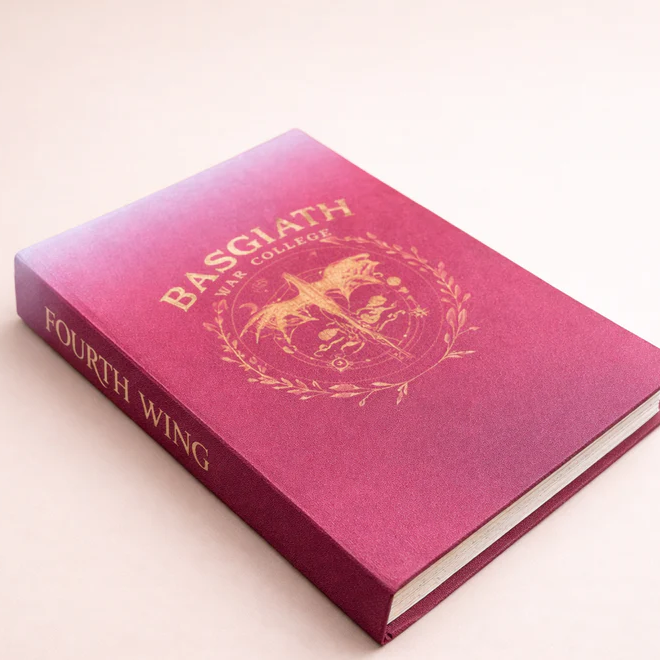 Handgefertigtes Buch-Portemonnaie "Fourth Wing"