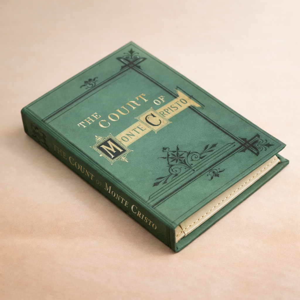 Handgefertigtes Buch-Portemonnaie "Der Graf von Monte Christo"