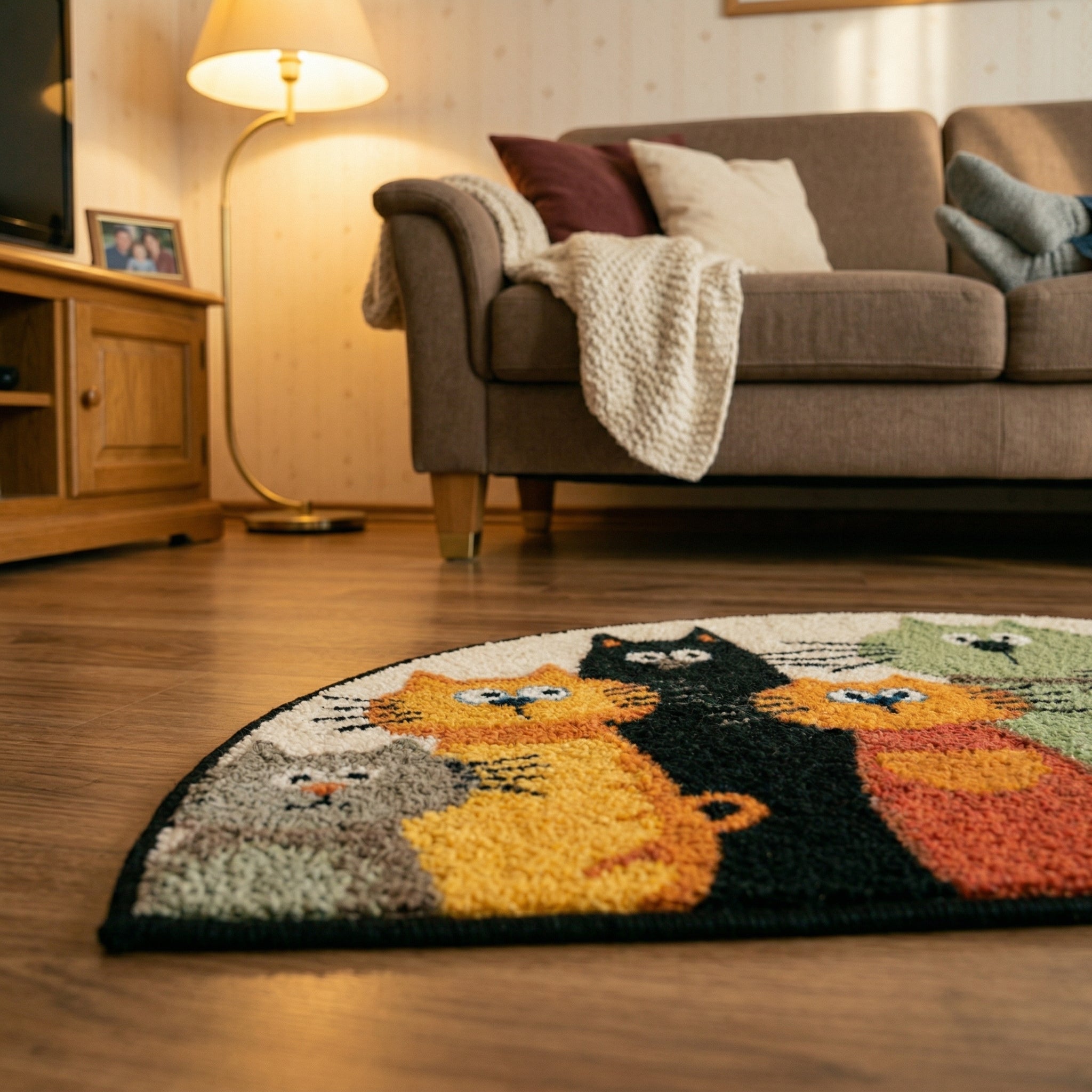 Edith's Handgemachter Katzenteppich