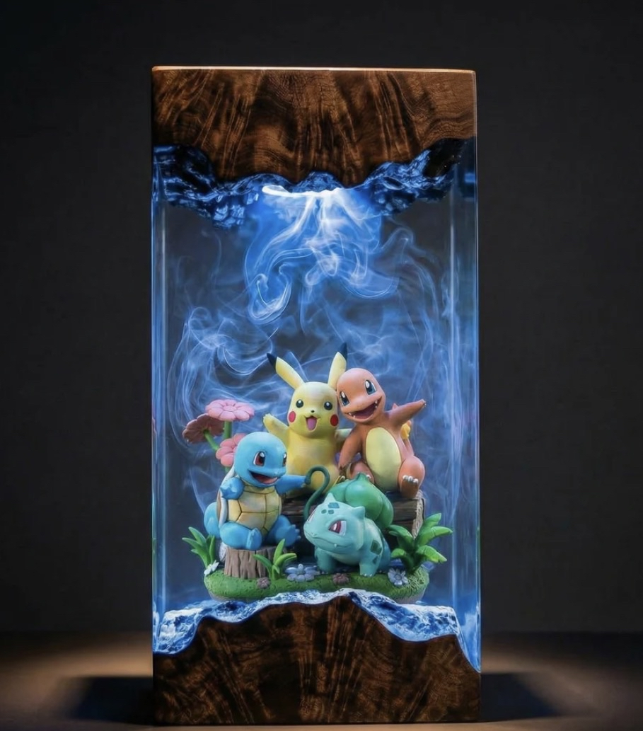 Handgefertigte Fantasy-Lampe – Psiana