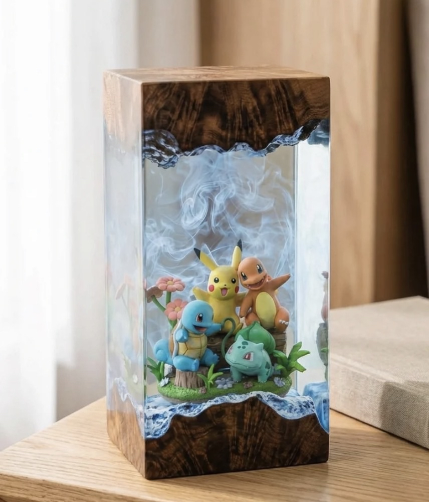 Handgefertigte Fantasy-Lampe – Psiana